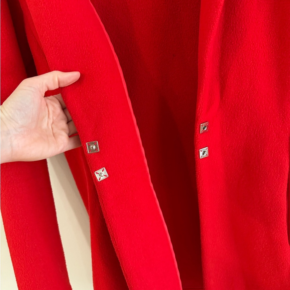 Dudley Stephens Vello Fleece Remsen Blazer Jacket - Red - Size Small - Picture 10 of 16